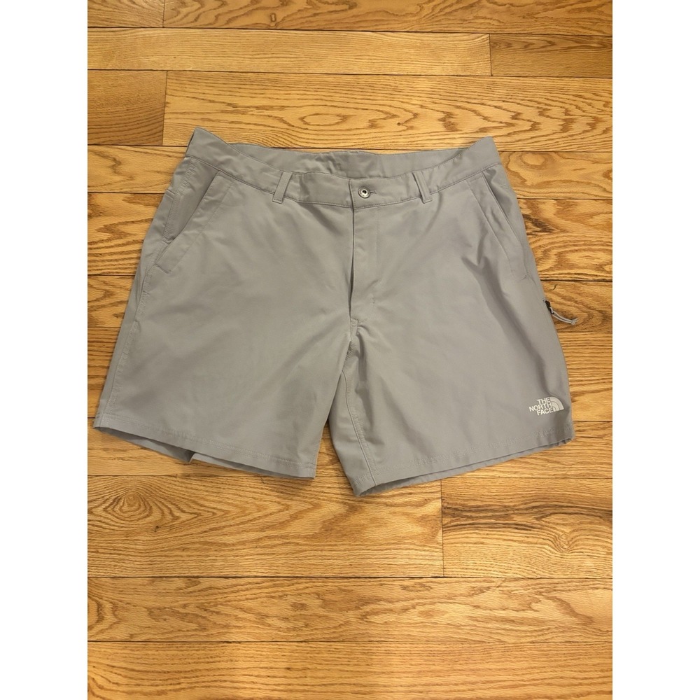 The North Face Shorts Flashdry Drawstring Lined Pockets Gray Mens Sz 38 (37x7')